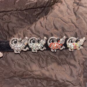 Set of 4 Elegant Alligator Adjustable Rings